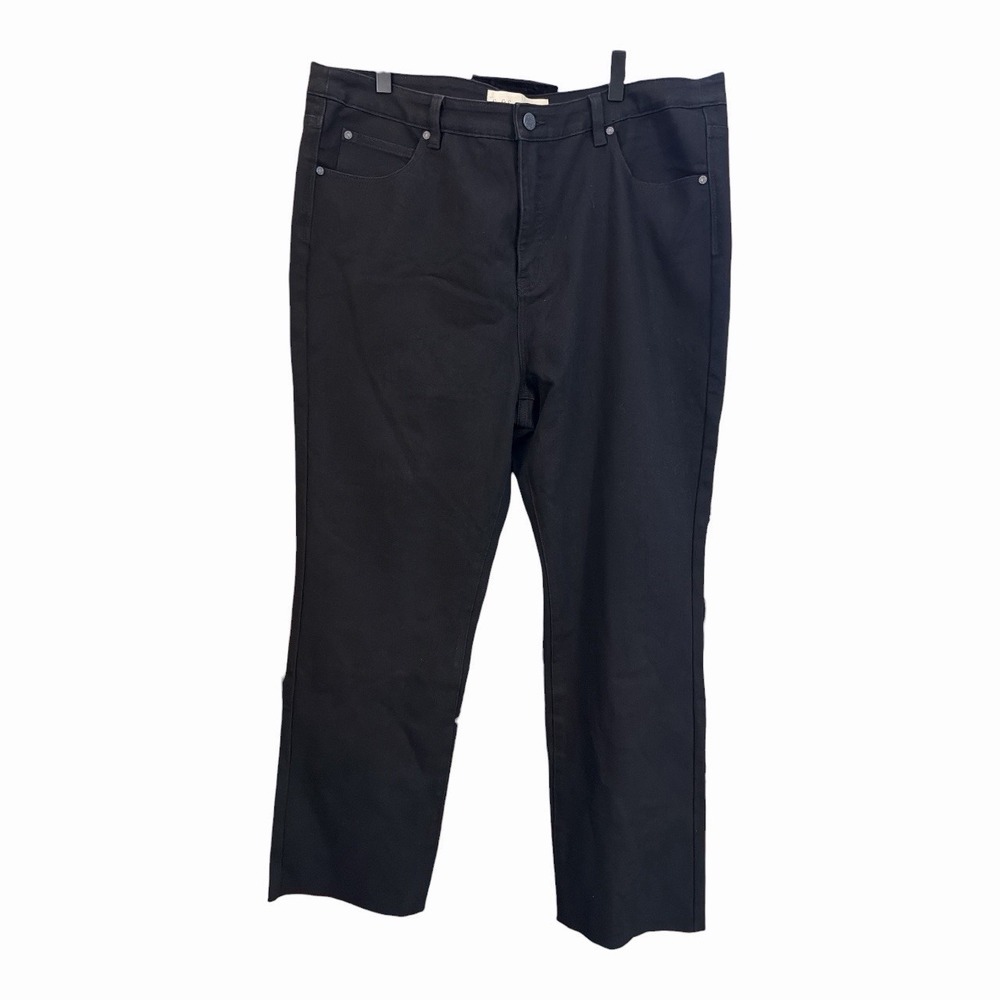 Soft Surroundings Ultimate Cropped Bootcut Jeans Black Women's‎ 18T Tall Stretch - Picture 2 of 7